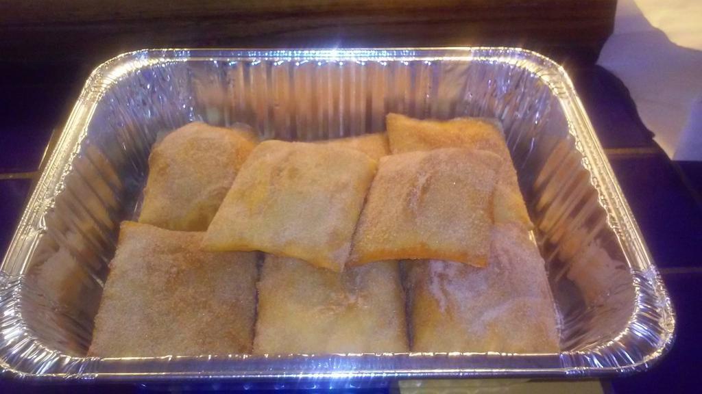 Family Pack Of Sopapillas · Eight puffy fried sopapillas dusted in cinnamon sugar and served with a side of honey