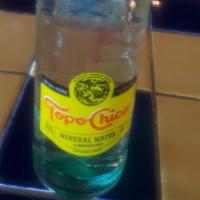 Topo Chico · 300 ML glass bottle sparkling mineral water sourced and bottled in Monterrey, Mexico since 1...