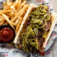 Crosstown Classic Combo · Sausage link, Italian beef, French bread. 790 cal.