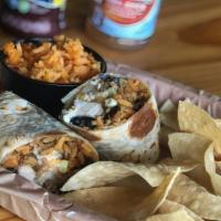 Kids Burrito · For kids 12 years & younger. Includes chips and a drink