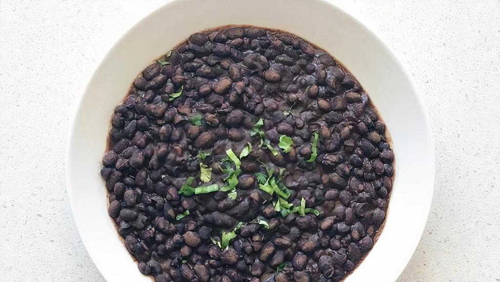 Large Chile Braised Black Beans · 