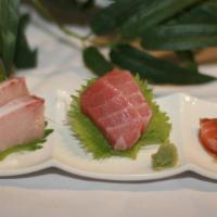 Toro Trio · High Fatty Tuna, Salmon Toro, Yellowtail Belly