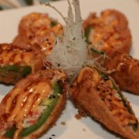 Heart Attack · Deep Fried Jalapeno Stuffed with Crab Meat & Spicy Tuna