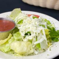 Tossed Salad · Our House salad served with our homemade House tomato basil dressing (served on the side).