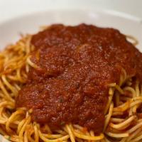 Spaghetti Marinara
 · Spaghetti sautéed with our homemade marinara sauce.