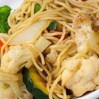 Yaki-Soba Veggies · Stir fried noodles with mixed vegetables.