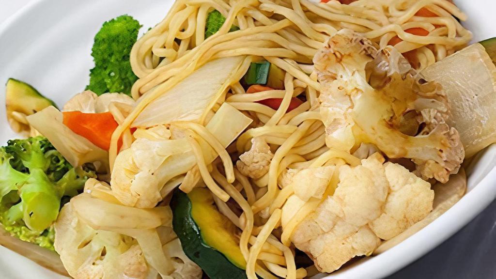 Yaki-Soba Veggies · Stir fried noodles with mixed vegetables.