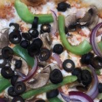 #9 Veggi Supreme Pizza-Whole · MARINARA, MOZZARELLA, BELL PEPPERS, ONIONS, BLACK OLIVES, MUSHROOM [ADD EXTRA CHEESE ($2.00)...