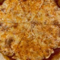 #10 Half- Cheese Pizza · MARINARA, MOZZARELLA  [ADD EXTRA CHEESE ($2.00), ADD GLUTEN-FRIENDLY ($2.00)]