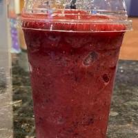 # 1 Mixed Berry Smoothies · STRAWBERRIES, BLUEBERRIES, RASPBERRIES, APPLE BLUE BERRY JUICE BLEND (230-535 CAL]