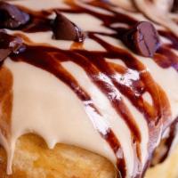 Mocha · Enjoy A Homemade Golden Brown Buttery, Sweet And Fluffy Sweet Roll. Topped With Granny's Sec...