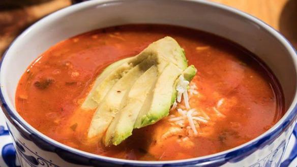 Tortilla Soup With Chicken · Soup with chipotle, chicken, melted cheese, diced avocado and fried tortillas.