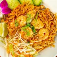 Pad Thai · Best in town! stir fried rice noodles with egg, bean sprouts, scallions & a sweet & sour sau...