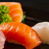 Nigiri Combo · Two pieces tuna, salmon, yellowtail Topped with sushi rice