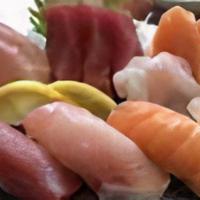 Sashimi & Sushi Combo  · (2) pieces sashimi, tuna, salmon, and yellowtail  (2) pieces nigiri , tuna, salmon, yellowta...