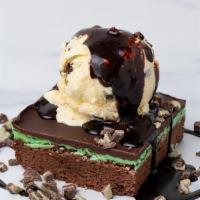 Mint Chocolate Chip · Chocolate cake with mint chocolate chip ice cream, mint and fudge frostings and andies mint ...