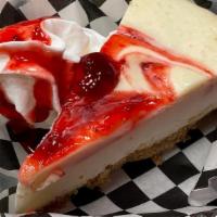 Slice Of Cheesecake · Vanilla Comes with a side of strawberry sauce