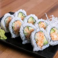 Spicy California Roll · Baked. Spicy Crabmeat, Cucumber, Avocado