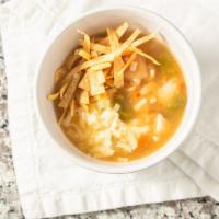 Mama’S Tortilla Soup · Filled with chunks of chicken, vegetables, and jack cheese.