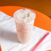 Iced Chai Latte · Latte with chai tea over ice.