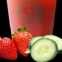 Strawberry Cucumber Iced Tea · A refreshing fruit taste.   16oz.  Iced. 140Cal