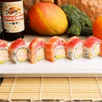 Snowcrab Uptown Rolls · Raw fish. In real snowcrab meat, avocado, cucumber & out fresh salmon, tuna with spicy ponzu...