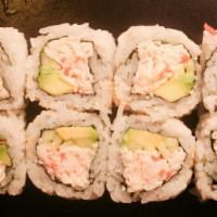 California Roll · Crab meat, avocado, cucumber and sesame seed.