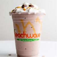 Peanut Butter Cup Smoothie · 16 oz; Contains peanuts; A peanut butter cup lovers dream. Made with non-fat chocolate and v...