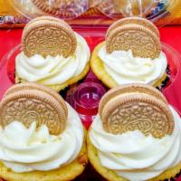 Lemon · Lemon Cupcakes Topped with Lemon Oreo Cookies