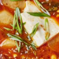 Kimchi Soft Tofu · Soft tofu stew with kimchi.