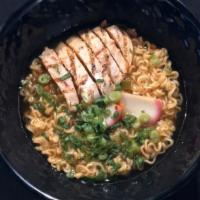 Spicy Chicken Ramen · Spicy ramen noodle soup with chicken