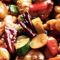S 7. Kung Pao Shrimp · Spicy.
