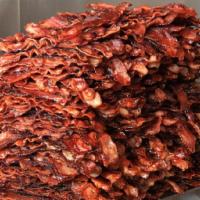 Legendary Side Of Bacon, 0G Net Carbs · Basically the keto person's dream: 10 perfectly crisp slices of hot bacon, ready to be devou...