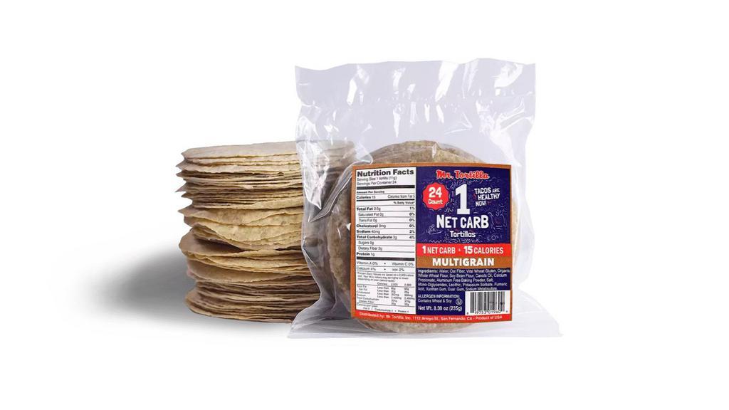 1 Carb Tortillas (24 Pack)  · Here by popular demand, now enjoy 1-carb keto tortillas at home or on the go! Just 1 carb per tortilla and 15 calories each! 

Size: 4 inches (street taco sized)

Shelf Life: Dry Shelf = 90 Days, Fridge = 120 days, Freezer = 1 Year

Why you should buy this: 

- Duh! Because one less carb per day keeps the doctor away! 
- Magical 90-day dry shelf life allows you buy a pack to keep anywhere