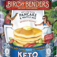 Premium Keto Pancake Mix · Makes over 20 one-hundred-percent KETO pancakes! Less than 5 net carbs per pancake.