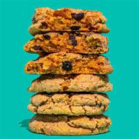 Grandma'S Oatmeal, Raisin And Nut Cookies · Oatmeal sugar-coated cookie with red and golden raisins, walnuts, and cinnamon.

Don’t worry...