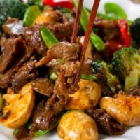 Hunan Beef · Hot and spicy.