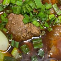 Clear Noodle With Beef Soup · 