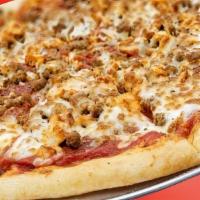 Meat Lovers · Beef ,Chicken, Pepperoni