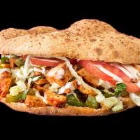 Clutch Gyro Sandwich · Hand sliced gyro meat, lettuce, tomatoes, onions, pickles, and famous white garlic sauce. Ma...