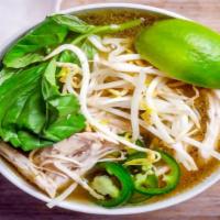 Chicken Pho · Comes with slice chicken breast.
