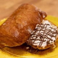 Whipped Cream And Nutella Croissant · Non-GMO Flour, Purified Water, Butter, Egg, Yeast, Salt, Sugar, Nutella, Whipped cream.