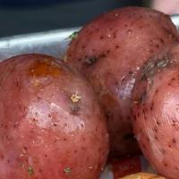 Potatoes · Boiled with Cajun seasoning.