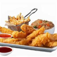 10 Fingers · 10 crispy chicken fingers. Includes 2 dipping sauces. Served with or without sides. Make it ...