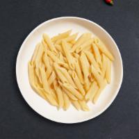 Byo Penne · Fresh penne pasta cooked with your choice of sauce, veggies, and meats, topped with black pe...
