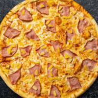 Hawaiian Special Pizza · Canadian bacon, pineapple, and mozzarella on a hand tossed dough.