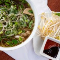 Special Pho – Phở Đặc Biệt · Eye round steak, brisket, beef flank, beef meatball, tendon, and tripe.