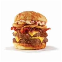 Big Bacon Cheddar Cheeseburger - Double · A half-pound* of fresh, never-frozen beef, covered in creamy cheddar cheese and bacon jam, t...