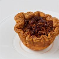 Sweet Texas Pecan Pie · Contains nuts. Made with local pecans. Not as sweet as traditional pecan pie.