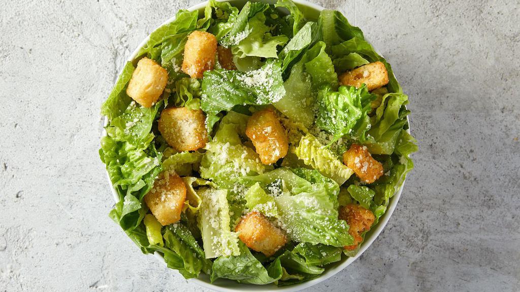 Caesar Salad · Fresh romaine, croutons and parmesan with Caesar dressing.